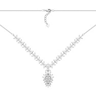 Серебряное колье с фианитами (SZDS05145 к)