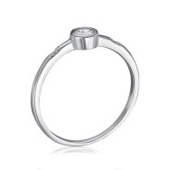 Серебряное кольцо с фианитами  TA03346-R/12/1