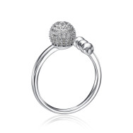 Серебряное кольцо с фианитами TA03820-R/12/1