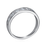 Серебряное кольцо с фианитами  TA08180-R/12/1