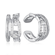 Серебряные серьги с фианитами TB07987-E/12/1