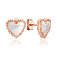Серебряные серьги с перламутром TE-3360-ROSE-E/17/1101