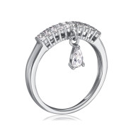 Серебряное кольцо с фианитами  TR-1024-7-S-R/12/1