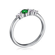 Серебряное кольцо с фианитами TR-1092-7-S-R/12/808