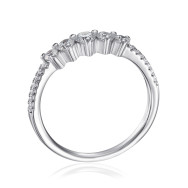 Серебряное кольцо с фианитами TR-742-7-W-S-R/12/1