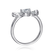 Серебряное кольцо с фианитами TR-748-7-W-S-R/12/1