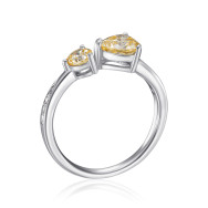 Серебряное кольцо с фианитами TR-754-7-Y-S-R/12/2954