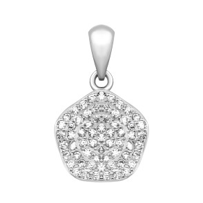 Серебряная подвеска с фианитами (94-0039б)