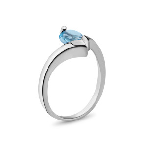 Серебряное кольцо с топазом (к1273топС)