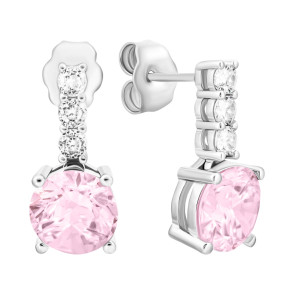 Серебряные серьги с фианитами (SE37174)