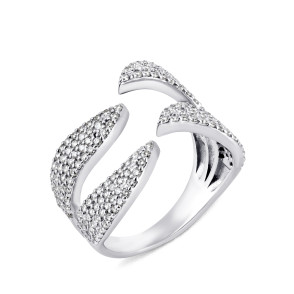 Серебряное кольцо с фианитами (1144/1р-CZ)