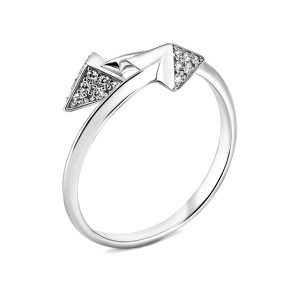 Серебряное кольцо с фианитами (КВ1139с)