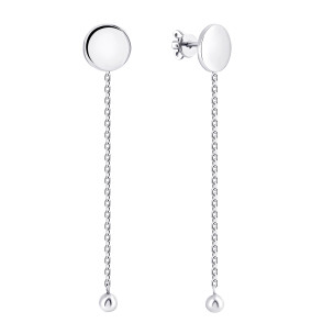 Серебряные серьги-подвески (СП475(2)с)