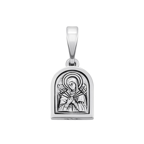 Срібна підвіска-іконка Божа Матір Семистрільна (1095 Р)