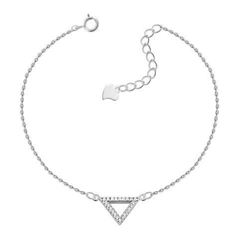 Срібний браслет з фіанітами (1BR65403)