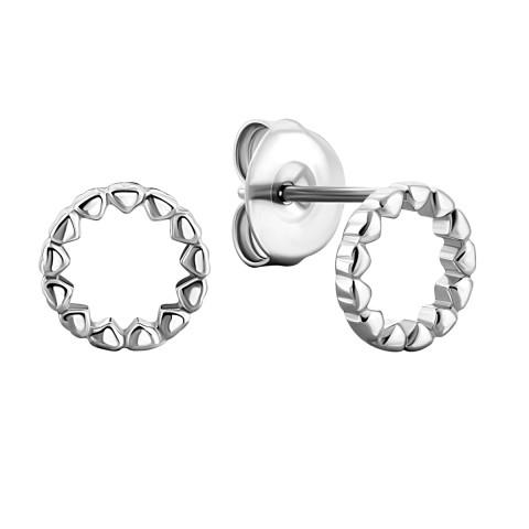 Срібні сережки-пусети (1EA10267)