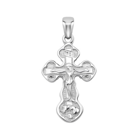 Срібний хрестик. Розп'яття Христове(278П.Rh)