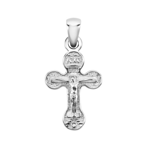Серебряный крестик. Распятие Христа (343П)