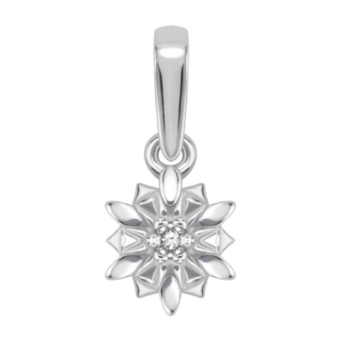 Срібна підвіска з діамантом (3925р-BR)