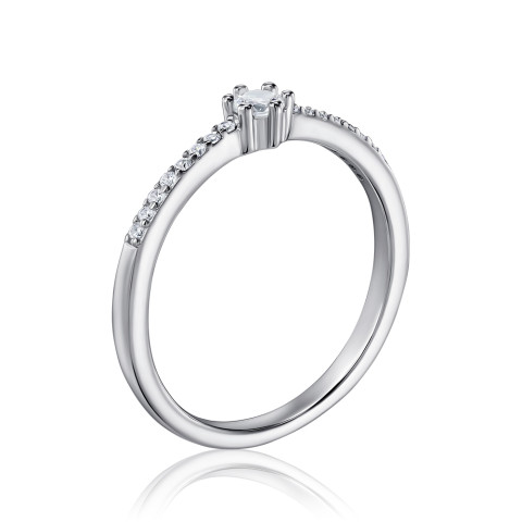 Срібна каблучка з фіанітами 3RI70329-R/12/1