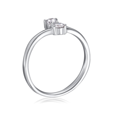 Срібна каблучка з фіанітами 3RI71522-R/12/1