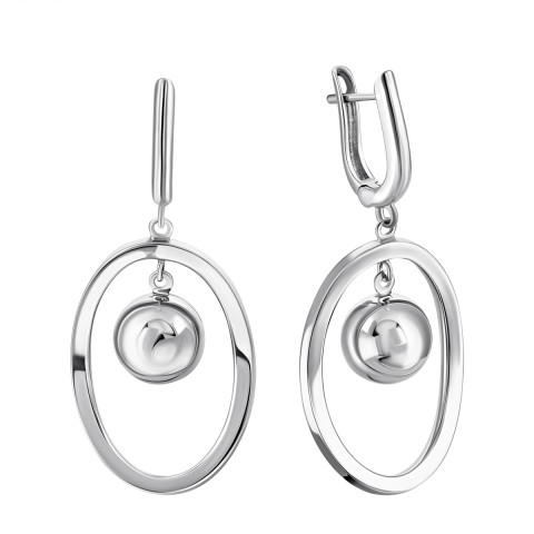 Срібні сережки-підвіски (3TE-02253-1)