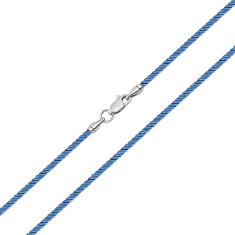 Ювелірний шнурок зі срібним замком (6419)