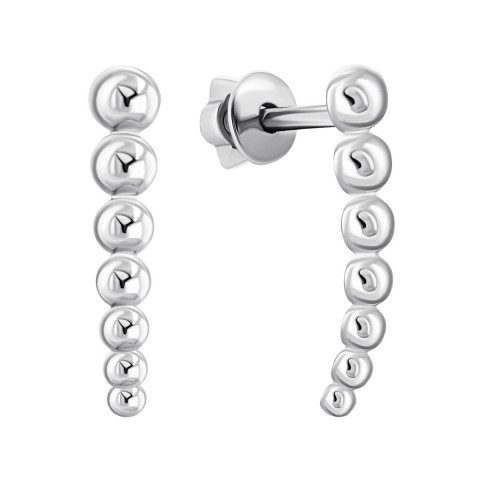 Срібні сережки-пусети (82133)