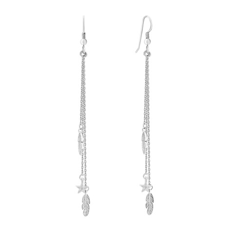 Срібні сережки-підвіски (920200)