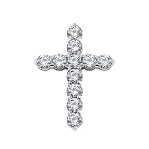 Срібний Хрестик з фіанітами (939023б)
