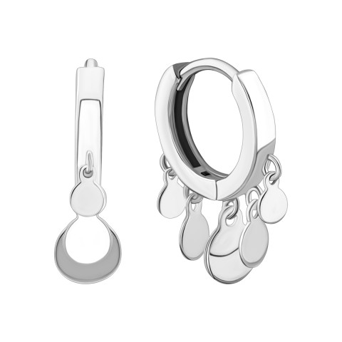 Срібні сережки-конго (AE01330)