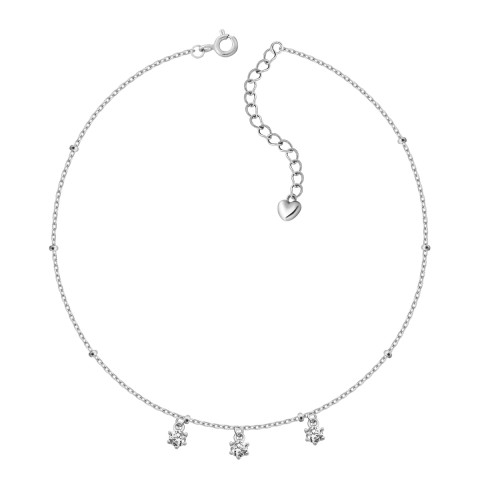 Срібний браслет з фіанітами (BR34432)