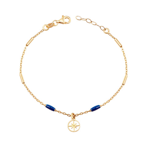 Срібний браслет Зірка з емаллю BRT_10969-B/20/570