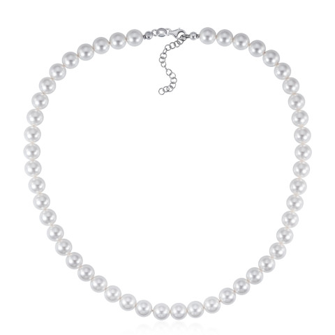 Срібне кольє з перлами (CLT  8486 RH-K/12/4780)