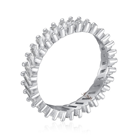 Срібна каблучка з фіанітами DR15656-R/12/1