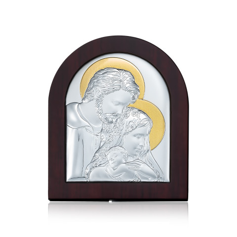 Срібна ікона Святе Сімейство (EP3-188XBG/S)