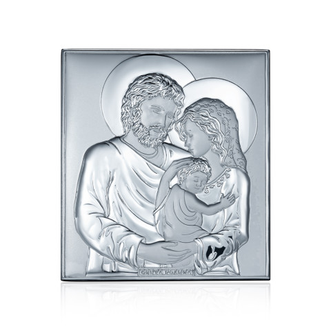 Срібна ікона Святе Сімейство (EP713-412XM/S)