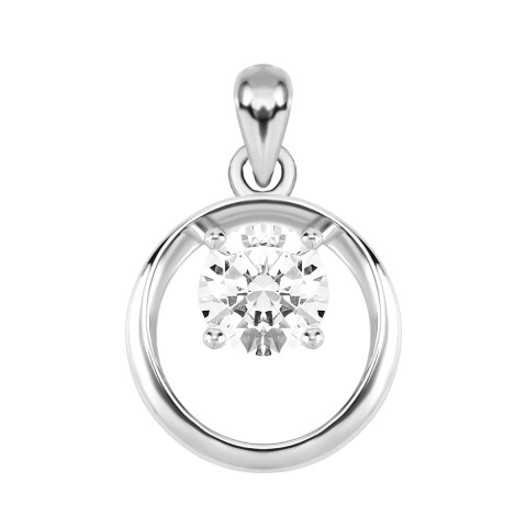 Срібна підвіска з фіанітом (G00162)