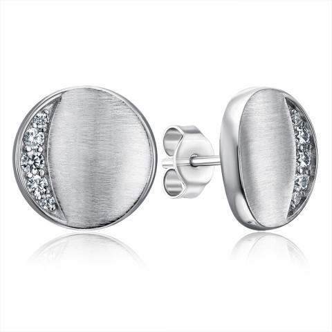 Срібні сережки з фіанітами (ME15446A-E/12/1)