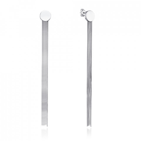 Срібні сережки без вставки (OCFXD000024-E/12)
