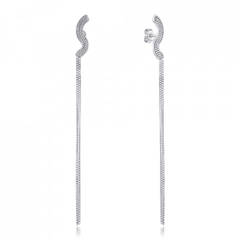 Срібні сережки-пусети без вставки (OCFXD000112-E/12)