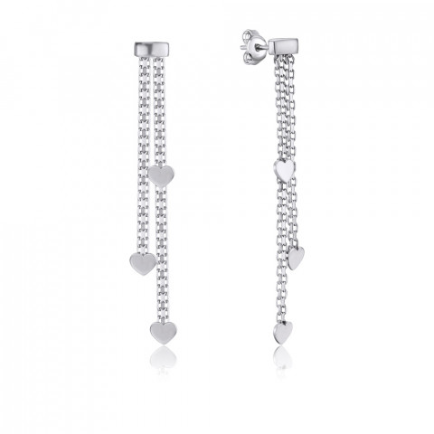 Срібні сережки-пусети без вставки (OFAXD000078-E/12)