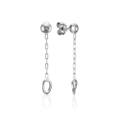 Срібні сережки-підвіски (ORT  8918 RH-E/12)