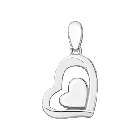 Срібна підвіска Серце (PE40562)