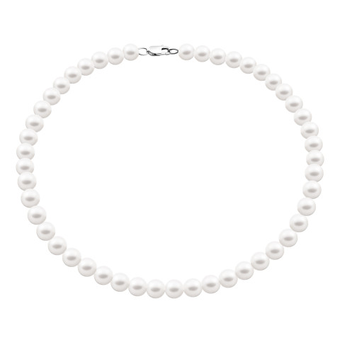 Срібне кольє з перлами (PS0509б)