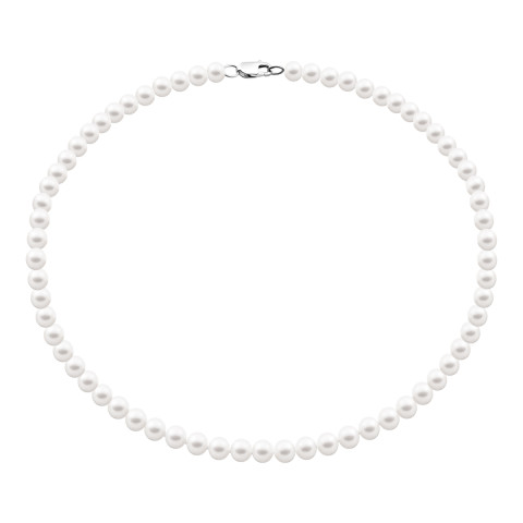 Срібне кольє з перлами (PS0707б)