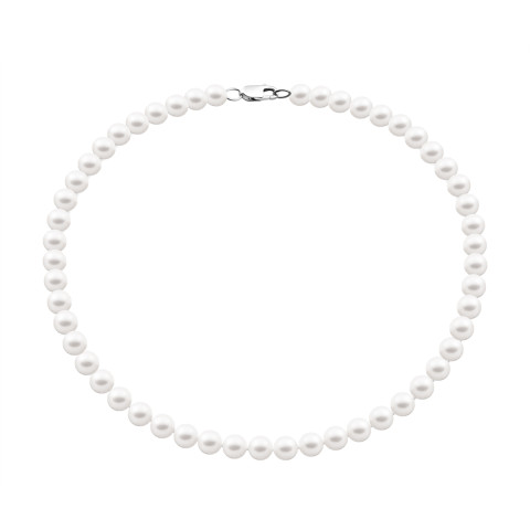 Срібне кольє з перлами (PS0708б)