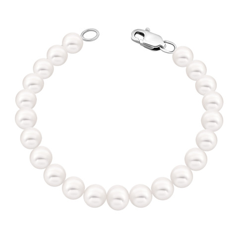 Срібний браслет з перлами (PS0708бр)