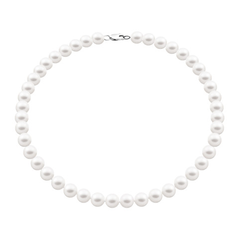 Срібне кольє із перлами (PS0709б)