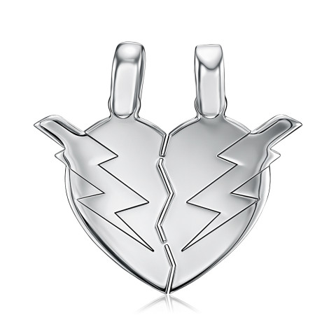 Срібна підвіска Серце  PTGXX000045-P/12